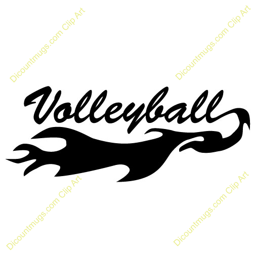 Clipart 14860 Volleyball   Volleyball Mugs T Shirts Picture Mouse    
