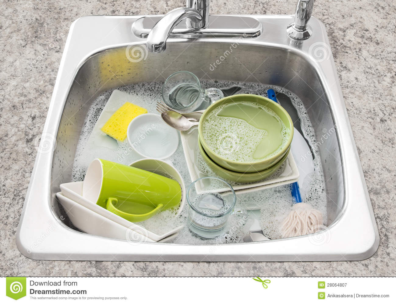 Dishes In Sink Clip Art