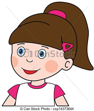 Eps Vector Of Surprised Girl   Illustration Of A Surprised Girl On A