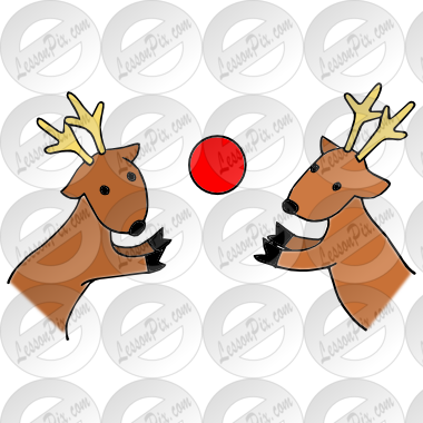 Picture For Classroom   Therapy Use   Great Reindeer Games Clipart