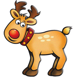 Reindeer And Rudolf Modern Clipart   Christmasgifts Com