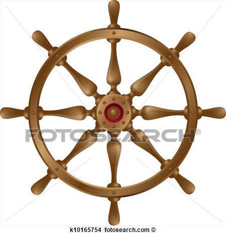 Roue Bateau  Boat Wheel  Voir Clipart Grand Format