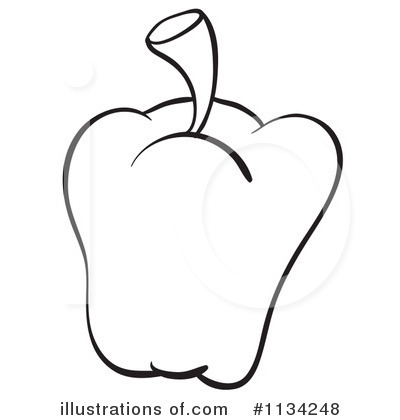 Royalty Free  Rf  Bell Pepper Clipart Illustration By Colematt   Stock