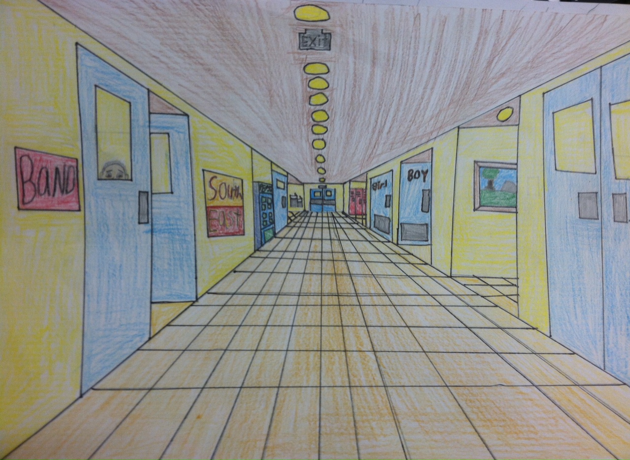 School Hallway Clip Art