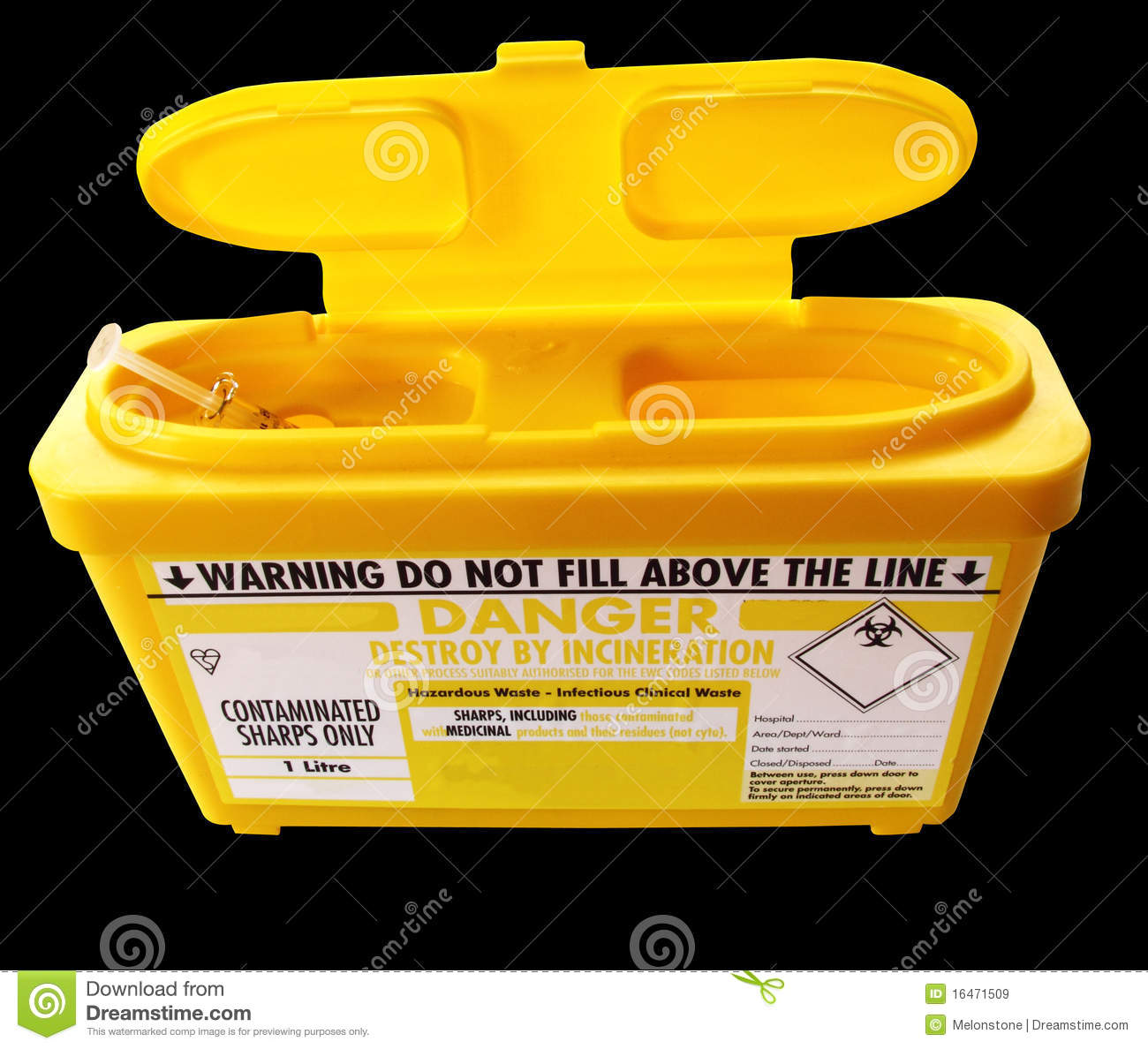 Sharps Container Clipart Medical Sharps Container Used