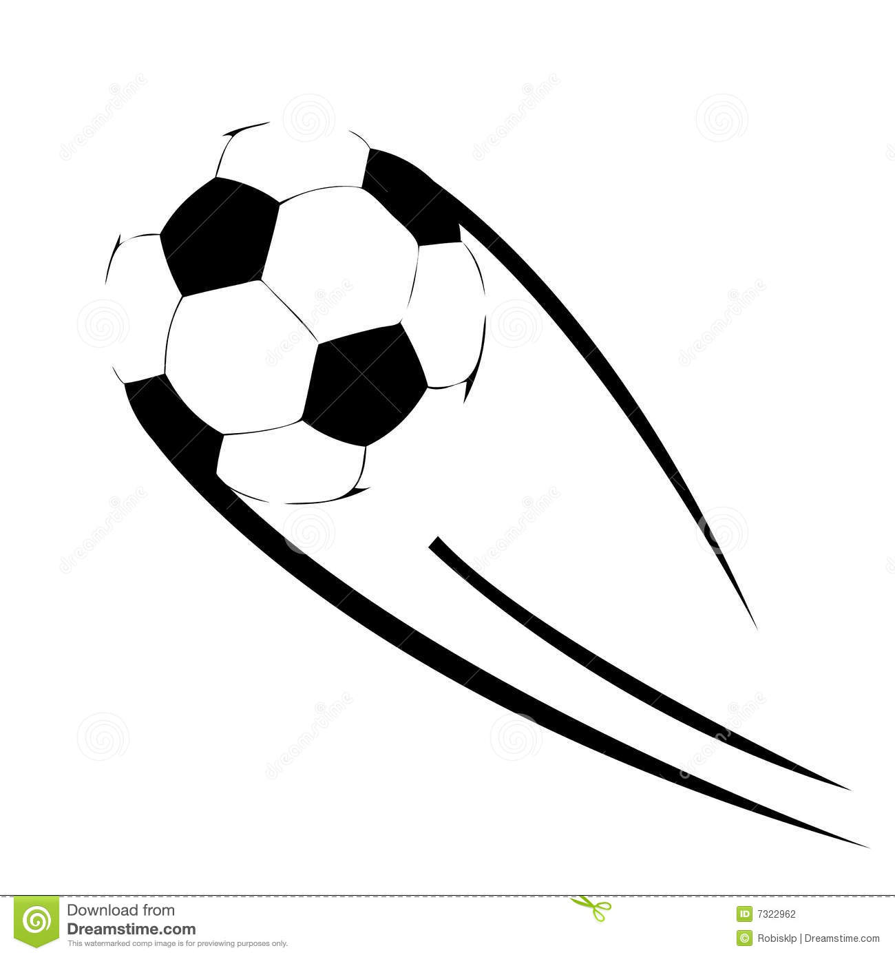 Soccer Ball Flying Stock Photography   Image  7322962