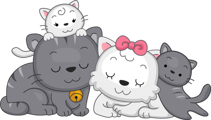 Animal Cat Family    Free Clipart   Illustration   Vector   Graphics