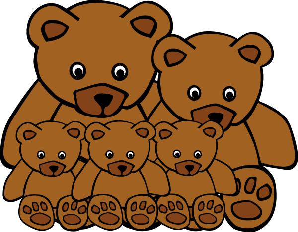 Bear Family Clip Art At Clker Com   Vector Clip Art Online Royalty    