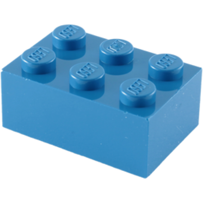 Buy Lego Brick 2 X 3  3002  Blue   The Daily Brick   Lego Parts Shop