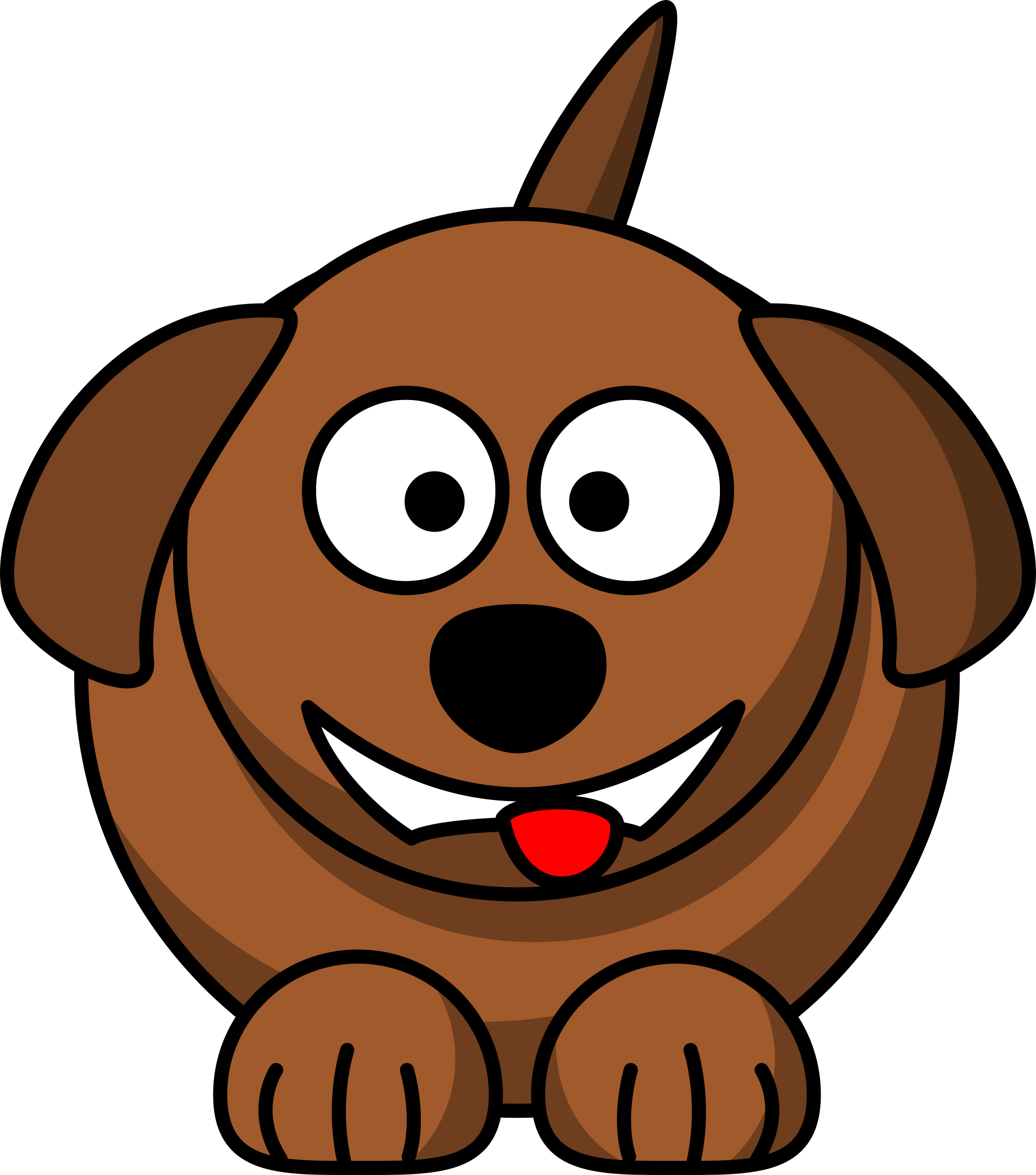Cartoon Dog Laughing Or Smiling By Schplook