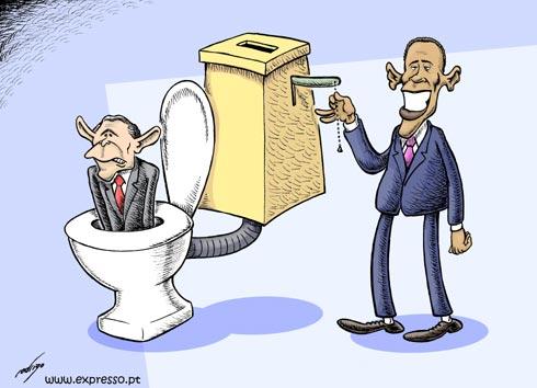 Cartoon The White House Cleaning Medium By Rodrigo Tagged Obama Usa