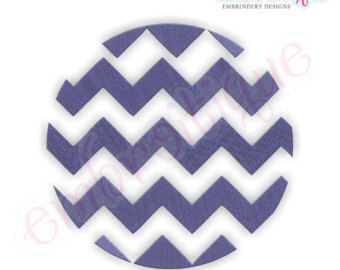 Chevron Circle Filled Embroidery De Sign   Large    