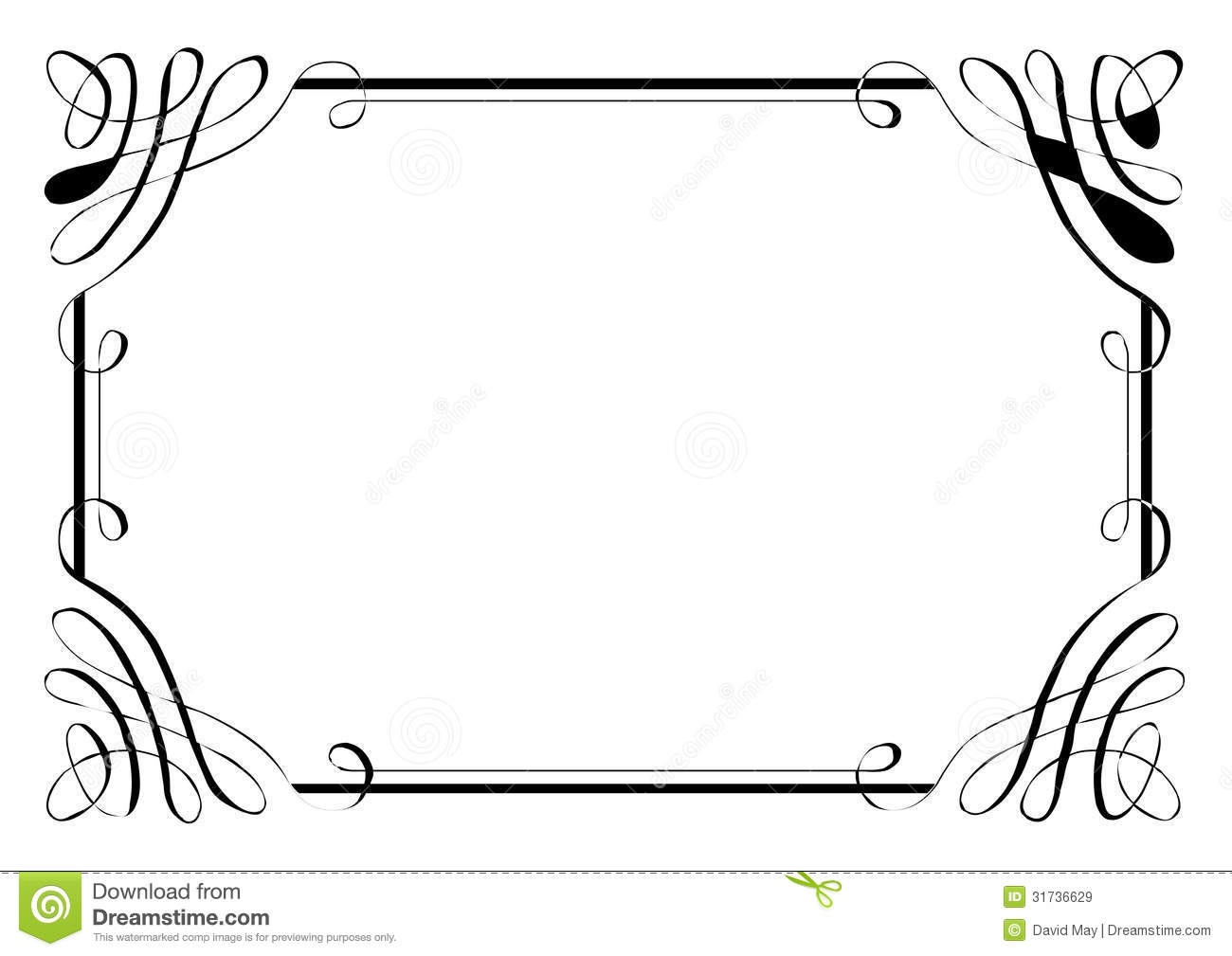 Fancy Page Border Four Royalty Free Stock Images   Image  31736629
