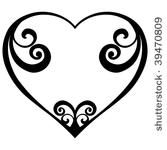 Filigree Heart Tattoo Vector   Download 1000 Vectors  Page 1