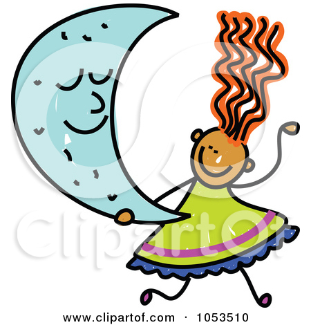Free  Rf  Clipart Illustration Of A Digital Collage Of Colorful Moons