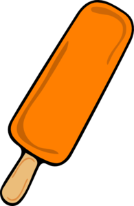 Ice Cream Bar Orange Clip Art At Clker Com   Vector Clip Art Online