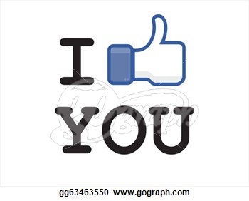 Illustration   Button Like Facebook  Eps Clipart Gg63463550   Gograph