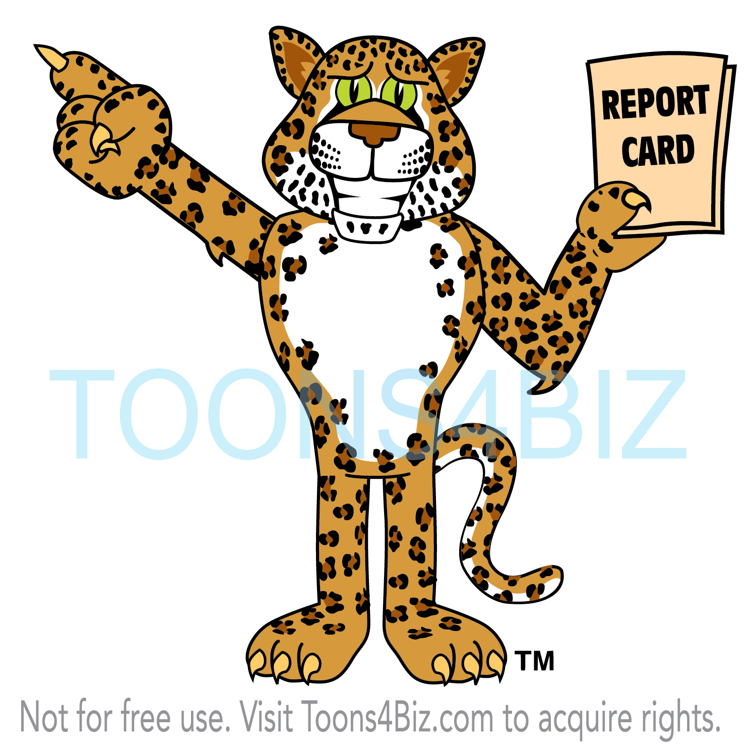 Leopard Mascot Clipart   School Mascot Clipart