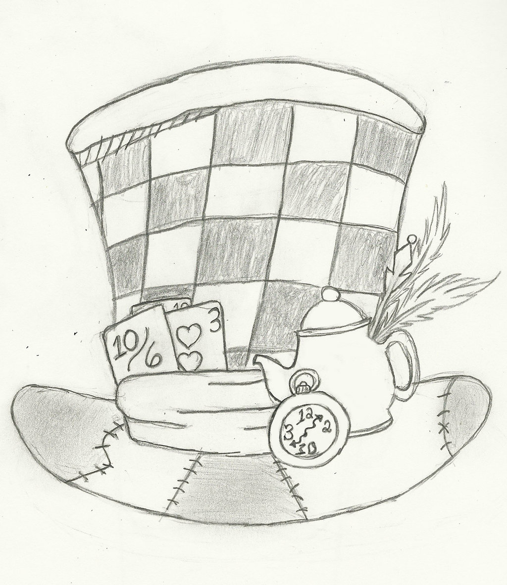 Mad Hatter Hat Drawing Images   Pictures   Becuo