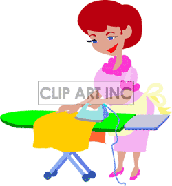 People Working Occupational Iron Ironing Cloth Cloths Clothing Maid    