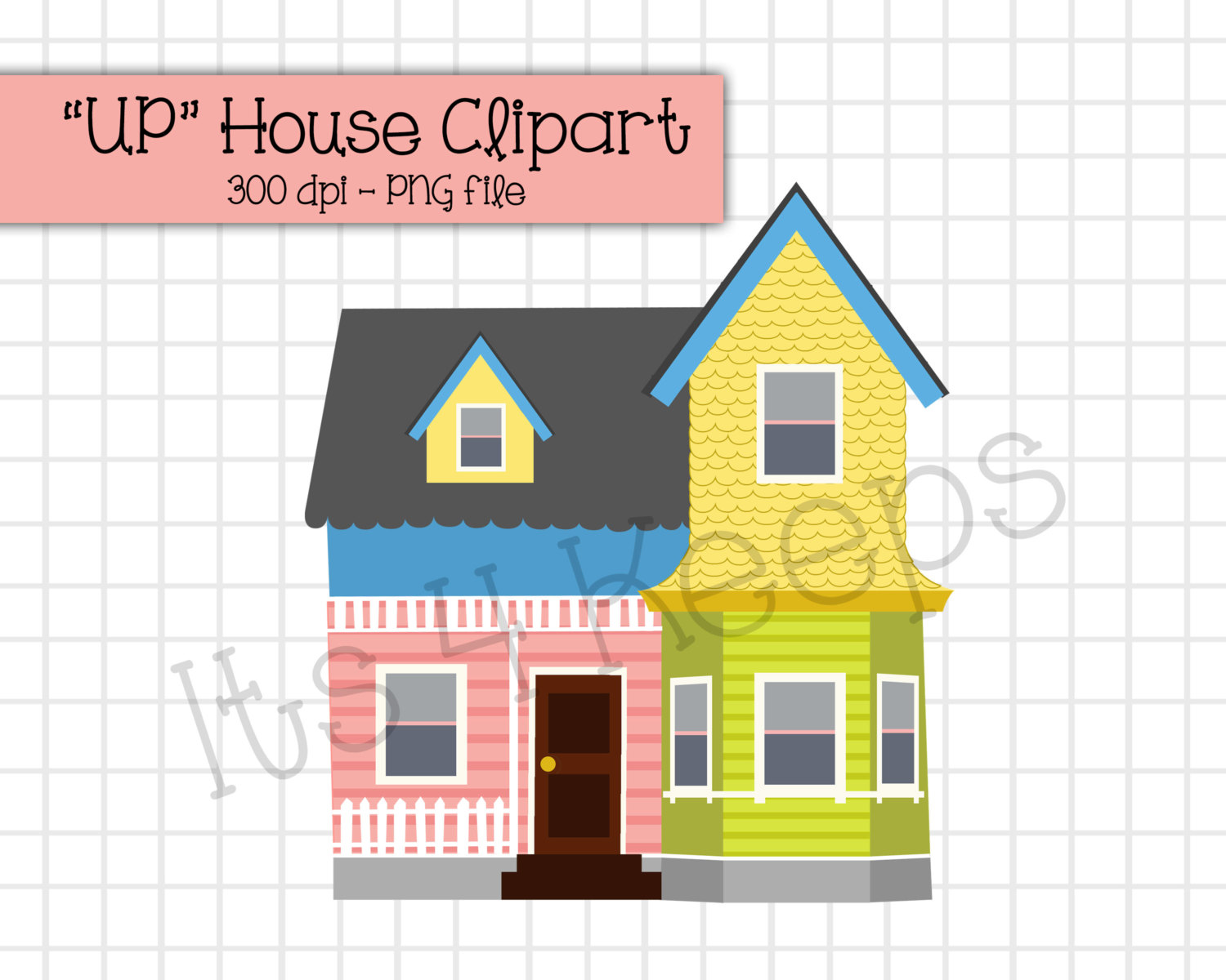 Pixar Up House Clipart Up House Clipart Instant