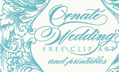 Printable Wedding Labels And Ornate Vintage Clip Art Right Here