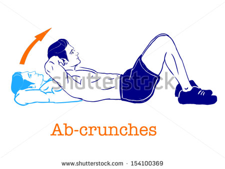 Push Ups Jumping Squatting Two Color Scheme Of Body Movements