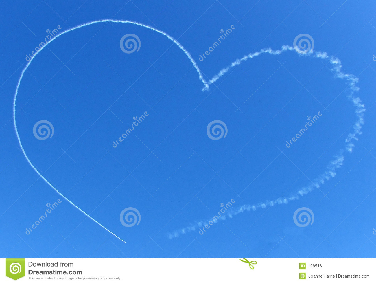 Sky   Jet Stream Heart Royalty Free Stock Image   Image  198516
