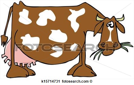 Udder Clipart Clipart   Cow With A Large Udder  Fotosearch   Search    