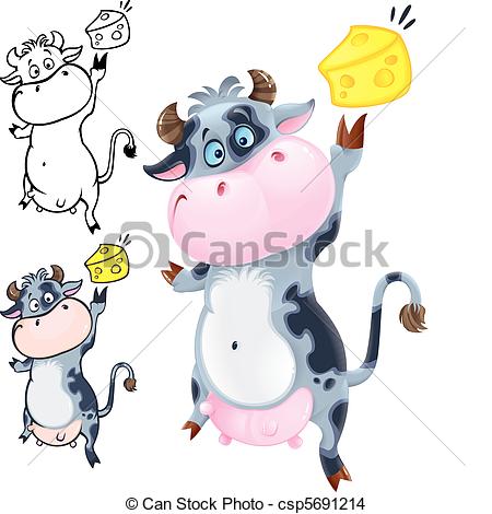 Udder Clipart Happy Cow With Cheese  