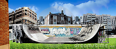 Urban Skate Freestyle Ramp Royalty Free Stock Photos   Image  5285328