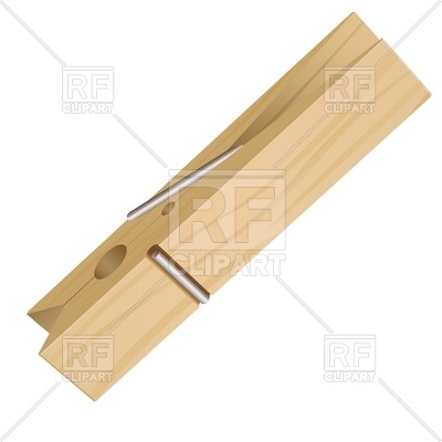 Wooden Clothes Peg Download Royalty Free Vector Clipart  Eps