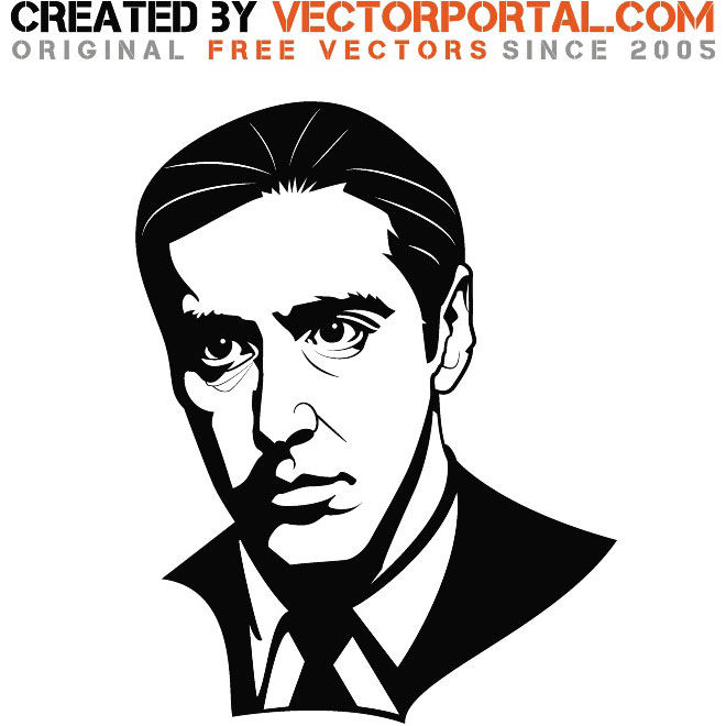 Actor Al Pacino Vector   Download At Vectorportal