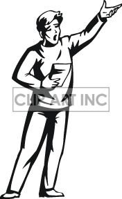 Actor On Stage Clipart Of A Guy Acting On Stage