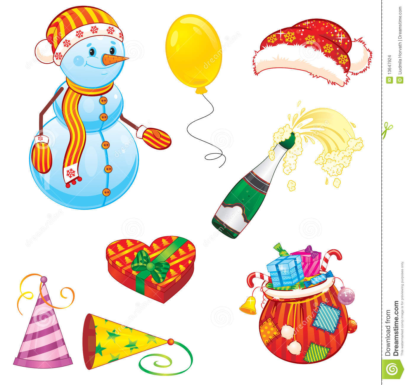 Christmas Clip Art Stock Images   Image  13647924