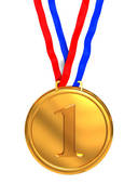 Clip Art Of First Place Medal K8244382   Search Clipart Illustration