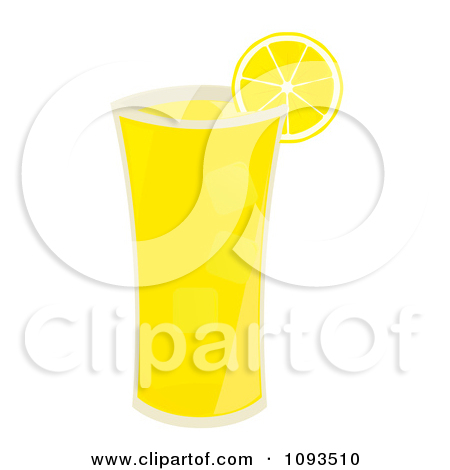Clipart Glass Of Pink Lemonade With An Umbrella   Royalty Free Vector