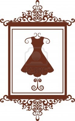 Framed Image Of Dress On Form   Clip Art  Arts And Crafts   Pinterest