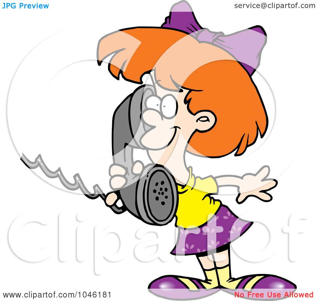 Girl Talking On The Phone Clipart   Clipart Panda   Free Clipart