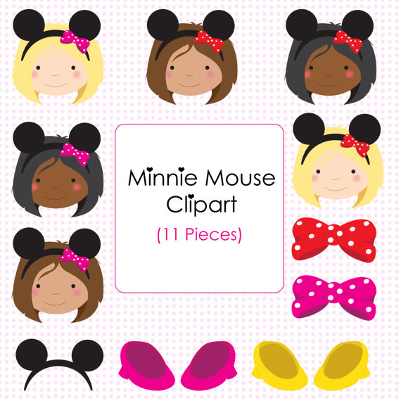 Minnie Mouse Clip Art Png By Forgottenfortune On Etsy