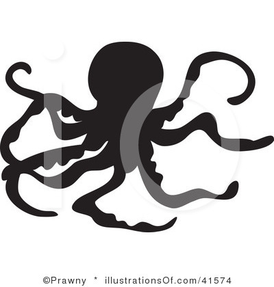 Octopus Clipart Black And White Royalty Free Octopus Clipart    