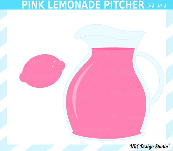 Pink Lemonade Clip Art Digital Pink Lemonade By Nrcdesignstudio  1 00
