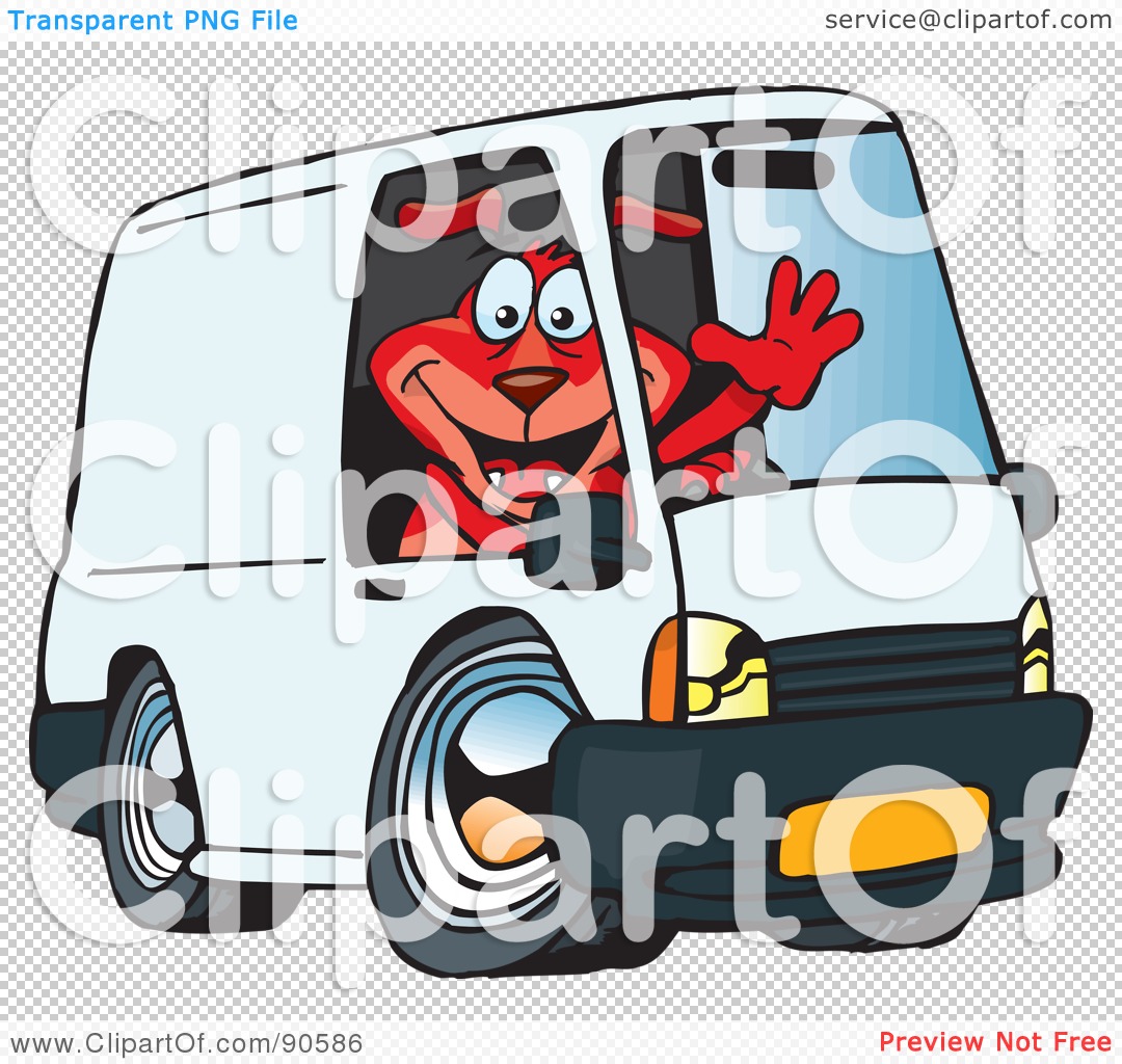 Royalty Free  Rf  Clipart Illustration Of A Friendly Red Dog Waving