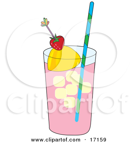 Royalty Free  Rf  Pink Lemonade Clipart Illustrations Vector
