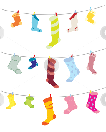 Socks Stock Vector Clipart A Hand Drawn Illustration Of Odd Socks