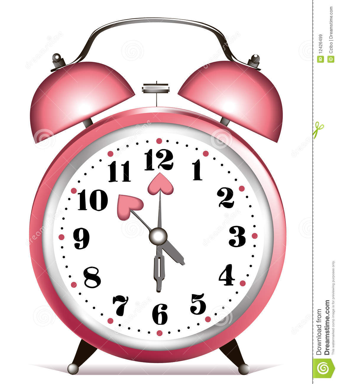 Valentine Alarm Clock Royalty Free Stock Images   Image  12426499