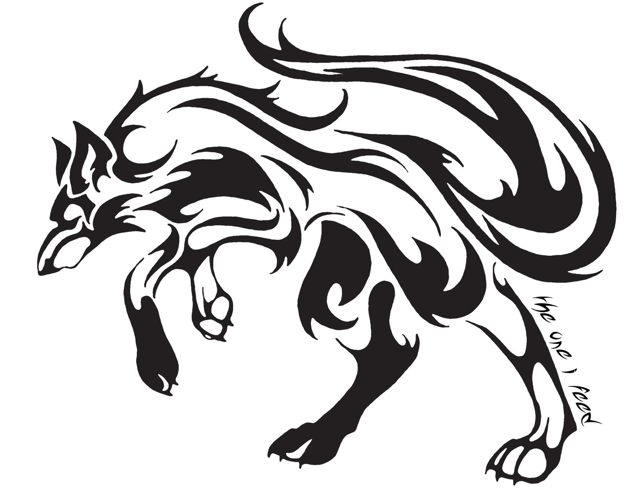 Wolf Tribal Tattoos   Clipart Best