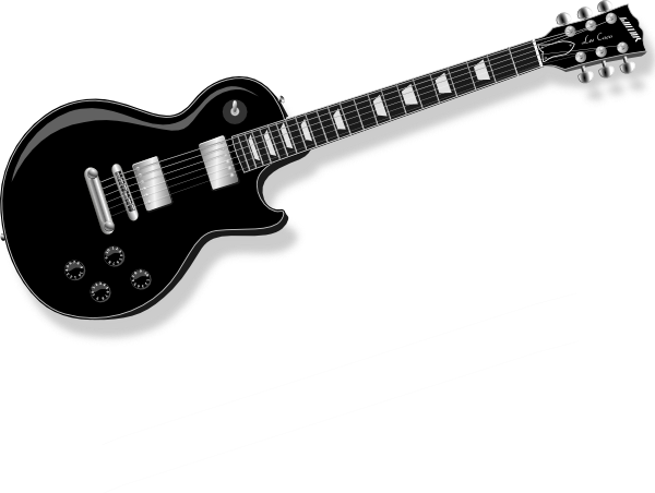Black Guitar Clip Art At Clker Com   Vector Clip Art Online Royalty    