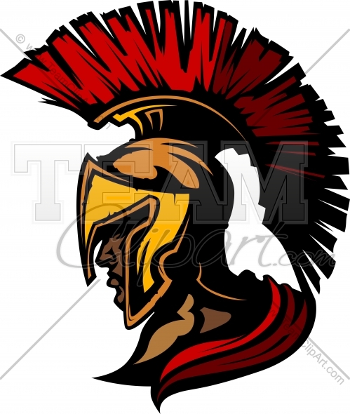 Centurion Logo   Spartan Mascot Vector Clipart Graphic