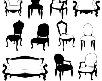 Chair Clip Art Clipart Chair Silho Uettes Furniture Clip Art Clipart    